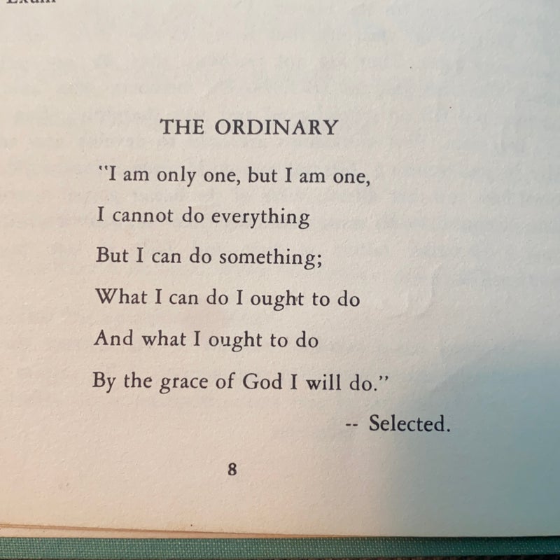 The glory of the ordinary