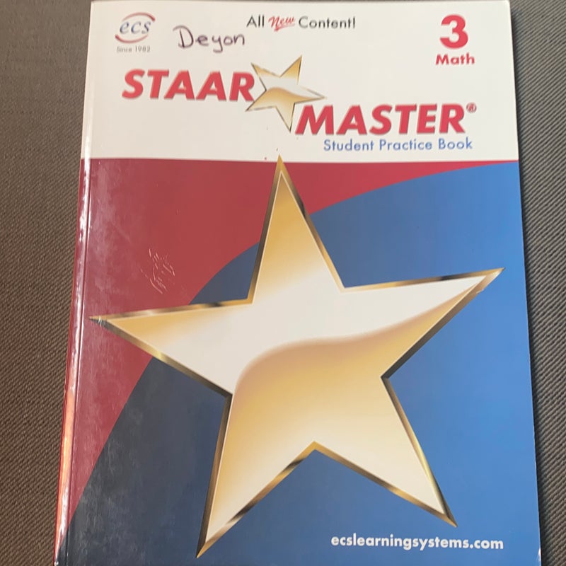 STAAR MASTER Student Practice Book, Math, Gr. 3