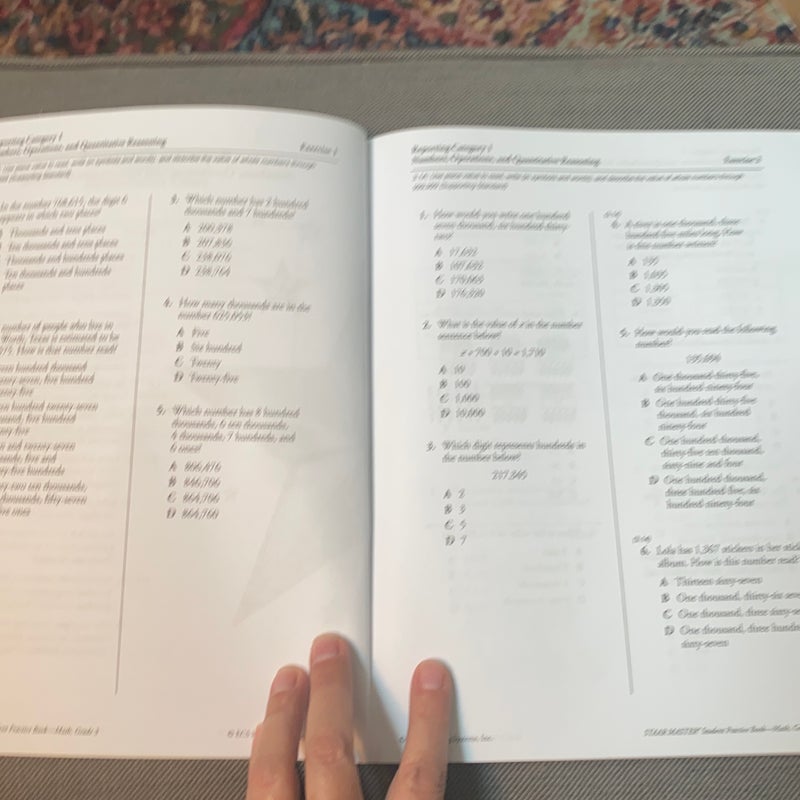 STAAR MASTER Student Practice Book, Math, Gr. 3