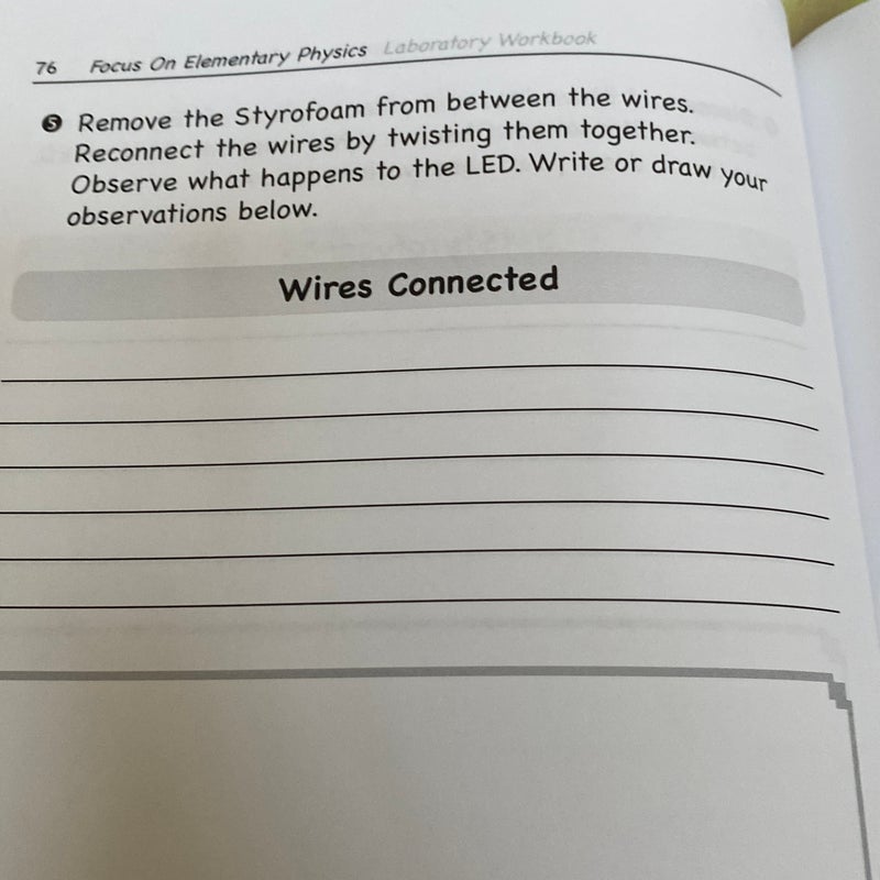 Focus on Elementary Physics Laboratory Workbook