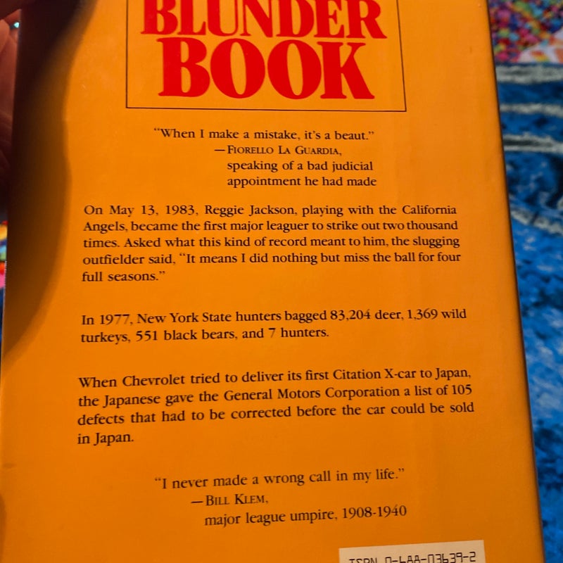 The Blunder Book