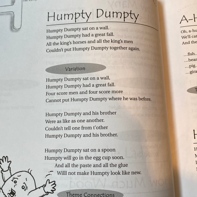 Rhymes, Songs, Poems, Fingerplays and Chants