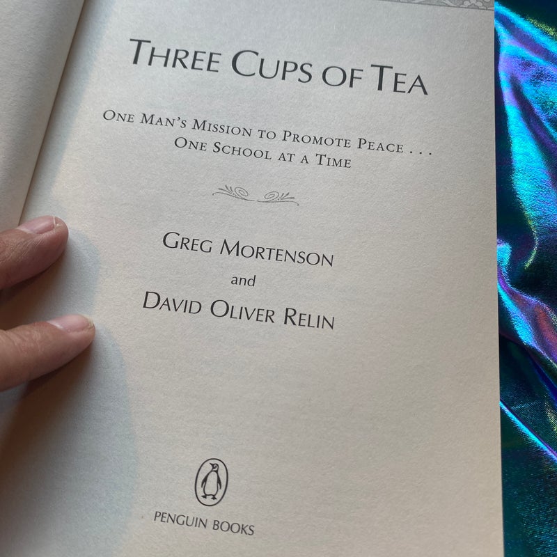 Three Cups of Tea - read the description 