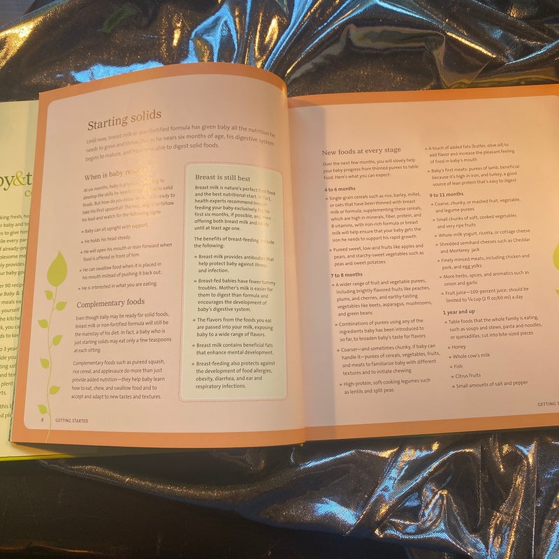 The Baby and Toddler Cookbook -see description 