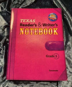 Reading and writing notebook for grade 3