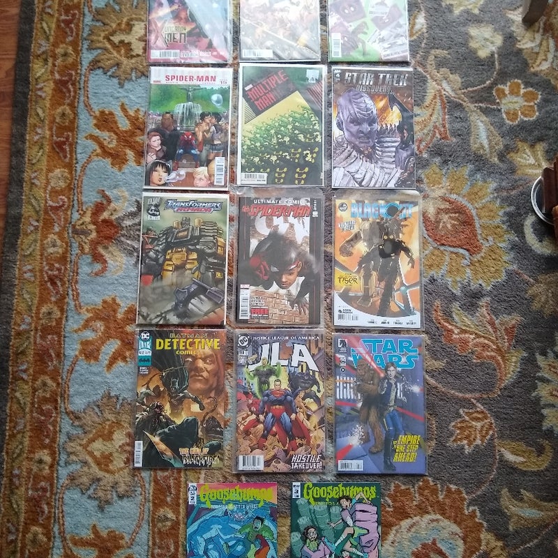 Lot of Comic Books from the 2000s.
