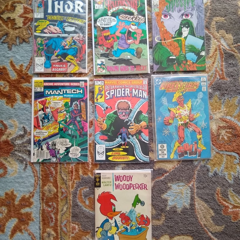 Lot of comic books from the 80s.