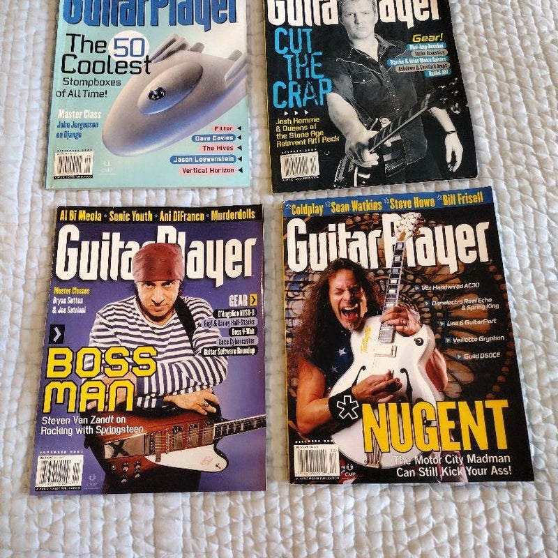 Guitar Player Magazine. Lot of 4.