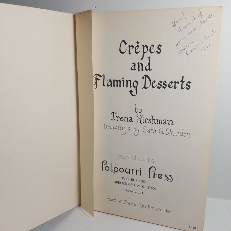 Crepes and Flaming Desserts Cookbook
