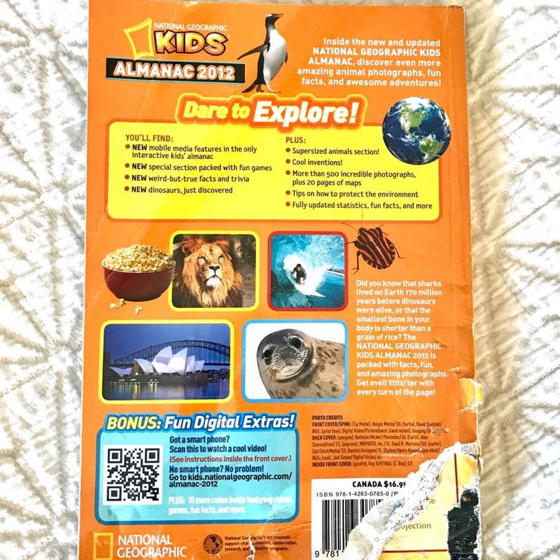 National Geographic Kids Almanac 2012 Canadian Edition