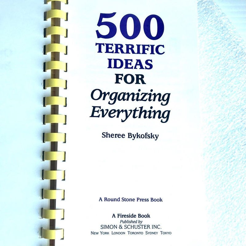 Five Hundred Terrific Ideas for Organizing Everything