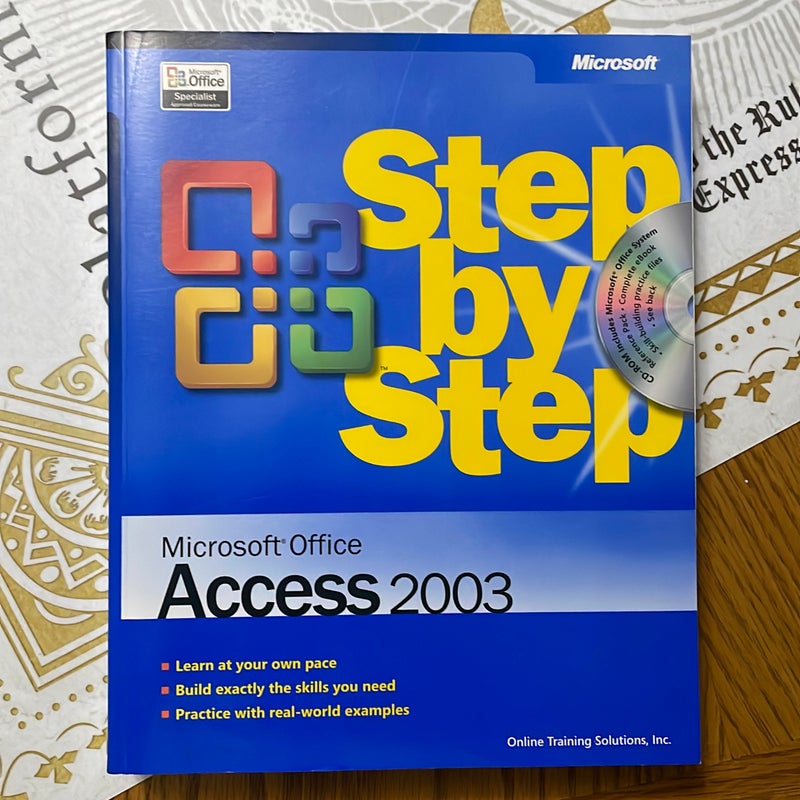 Microsoft Office Access 2003 Step by Step