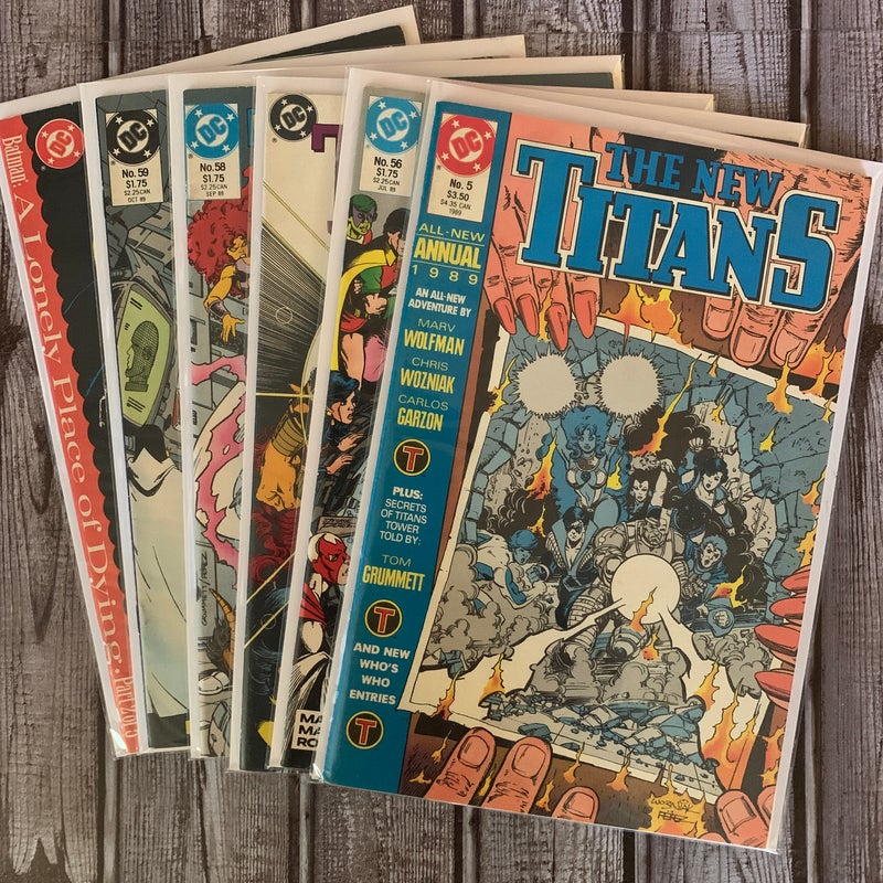 Lot of 6 The New Titans