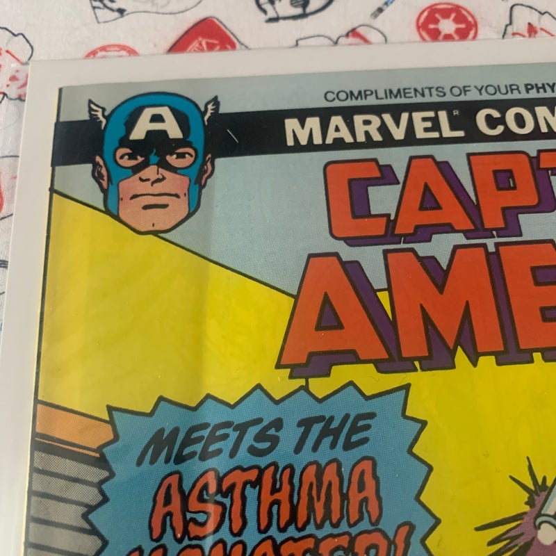 Captain America meets the Asthma Monster 
