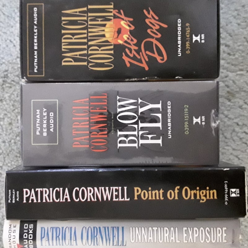 Lot of 4 Patricia Cornwell audiobooks on cassette 