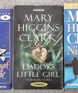 Lot of 3 Mary Higgins Clark Novels on Audiobook Cassette 