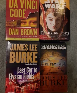 Lot of 4 Bestselling Fiction Audiobooks on Cassette 