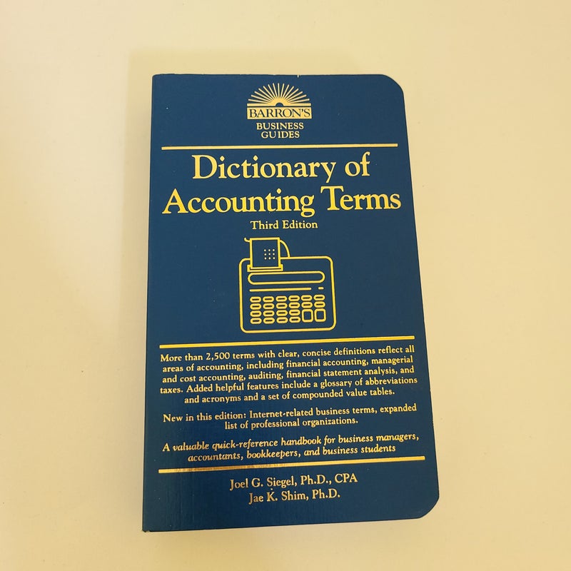 Dictionary of Accounting Terms