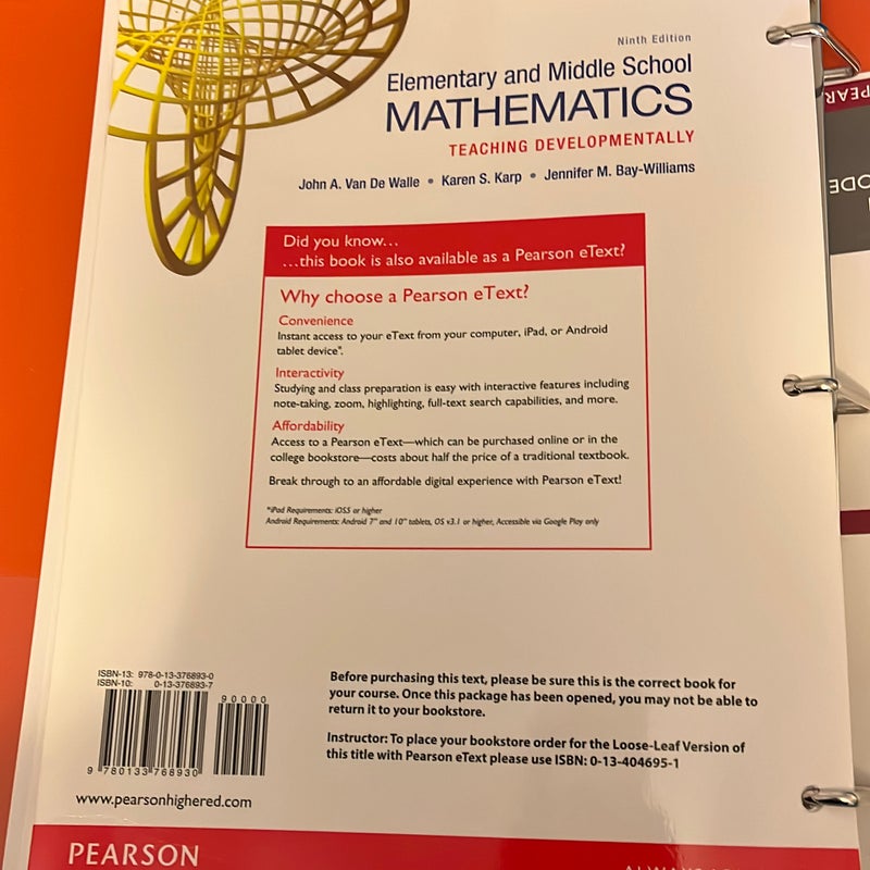 Elementary and Middle School Mathematics
