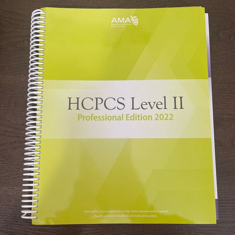 HCPCS 2022 Level II Professional Edition