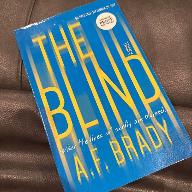 The Blind- ARC/Advanced Readers Copy