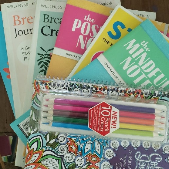 Coloring Journal with 6 mindful magazines. Lots of creative outletting to be had.