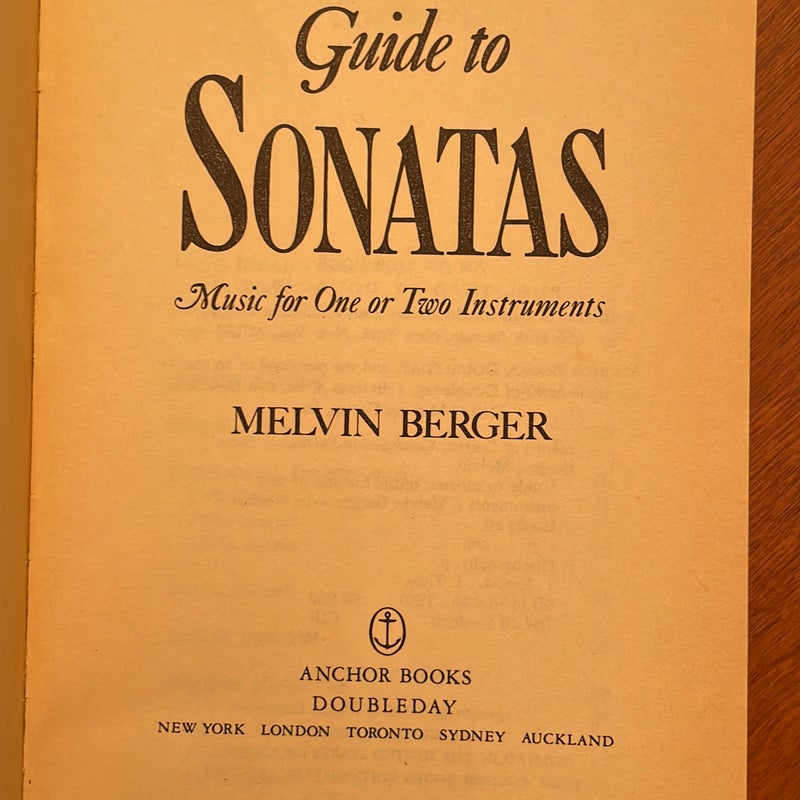 Guide to Sonatas