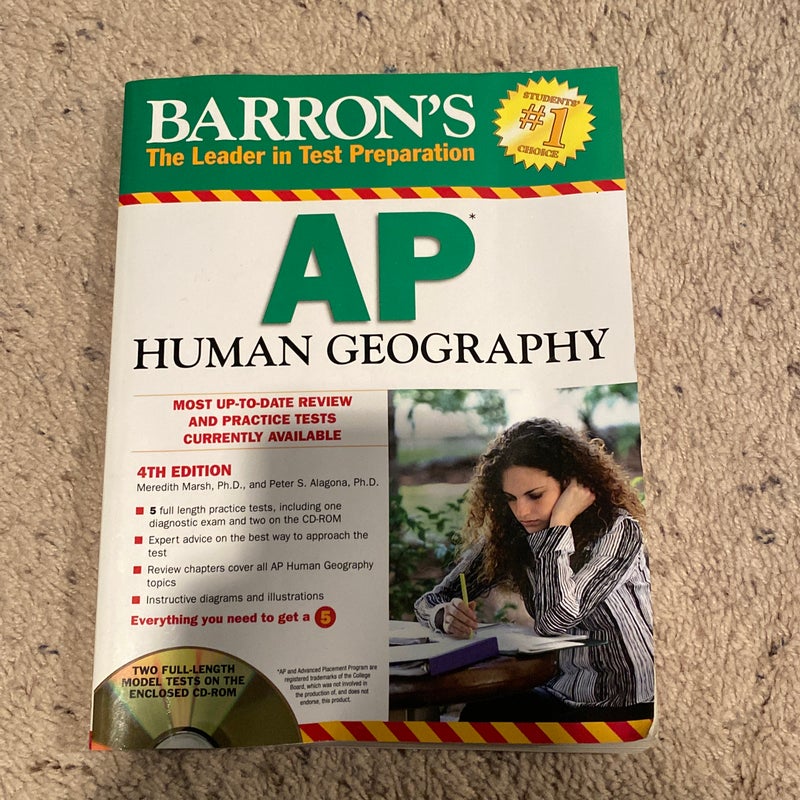 Barron's AP Human Geography with CD-ROM, 4th Edition