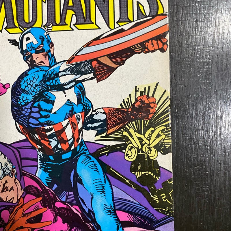 The New Mutants #40 Marvel Copper Age Captain America Avengers App VF- PDL