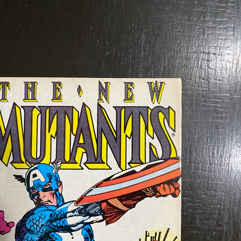 The New Mutants #40 Marvel Copper Age Captain America Avengers App VF- PDL