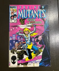 New Mutants #34 Marvel Comic 1985 VF- PDL