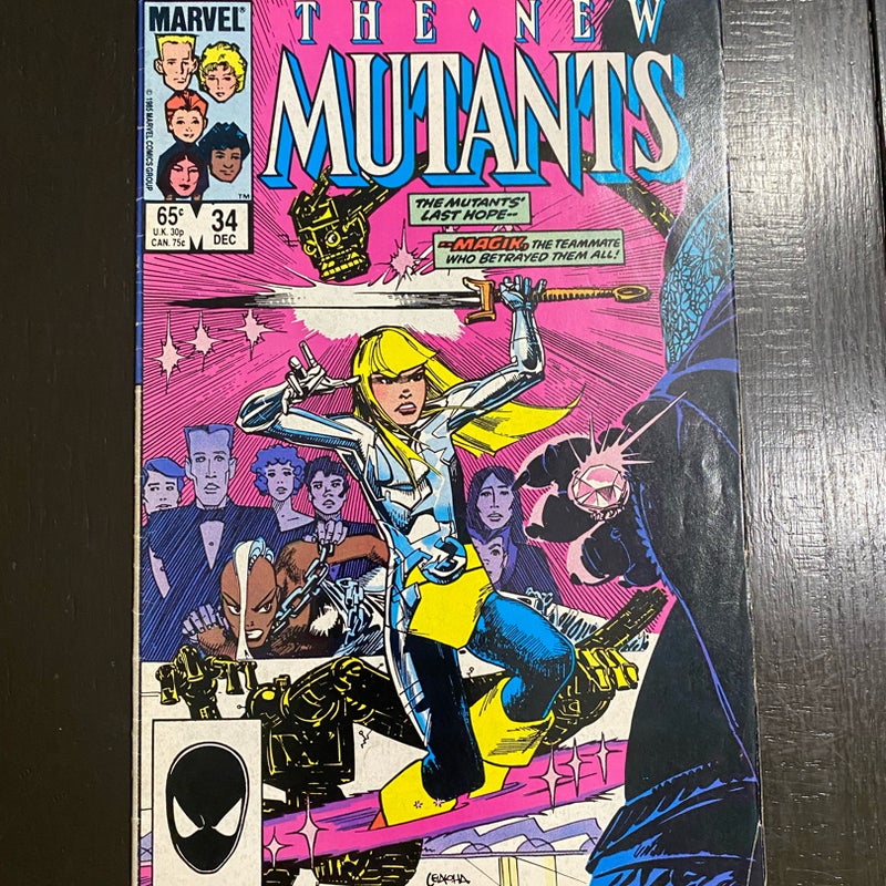 New Mutants #34 Marvel Comic 1985 VF- PDL