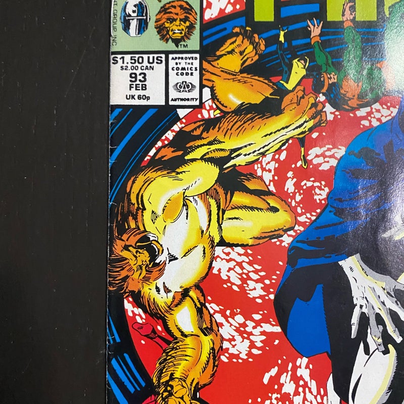 Alpha Flight #93 Marvel Comic 1991 Fantastic Four vs Headlok VF- PDL