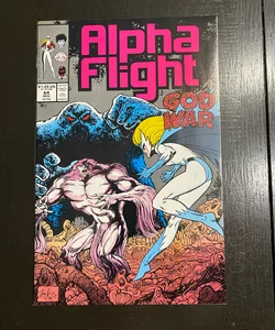 ALPHA FLIGHT #64 (Marvel 1988) Jim Lee Art, God War NM PDL