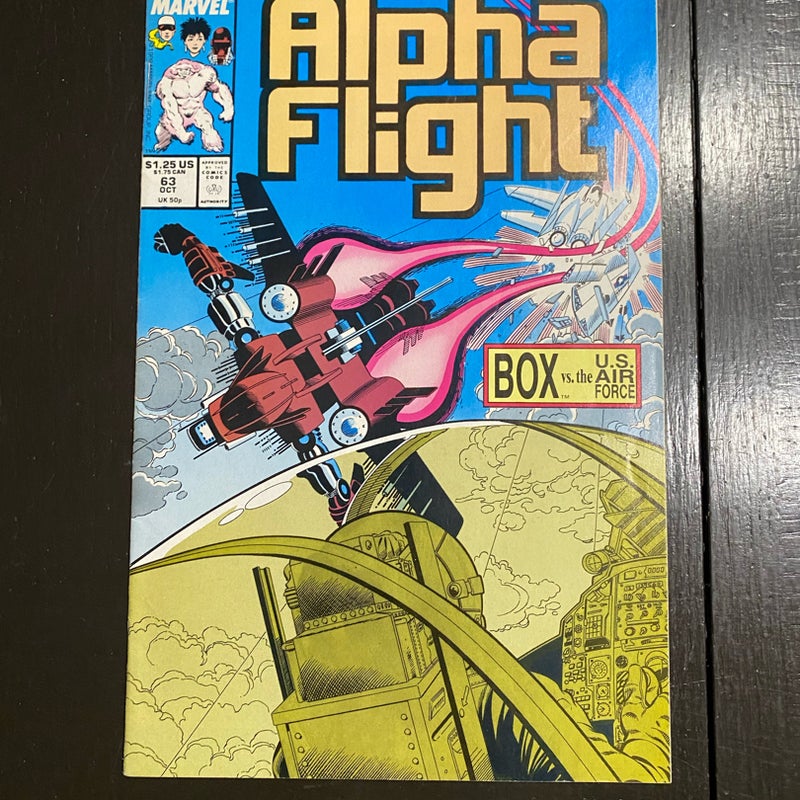 Alpha Flight #63 (1988) Marvel Comic Book VF PDL