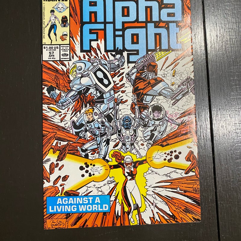 Alpha Flight 57 Jim Lee Bill Mantlo Marvel Comic 1988 NM PDL