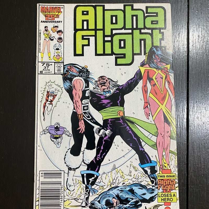 Alpha Flight #37 1986 Marvel Comic VF- PDL