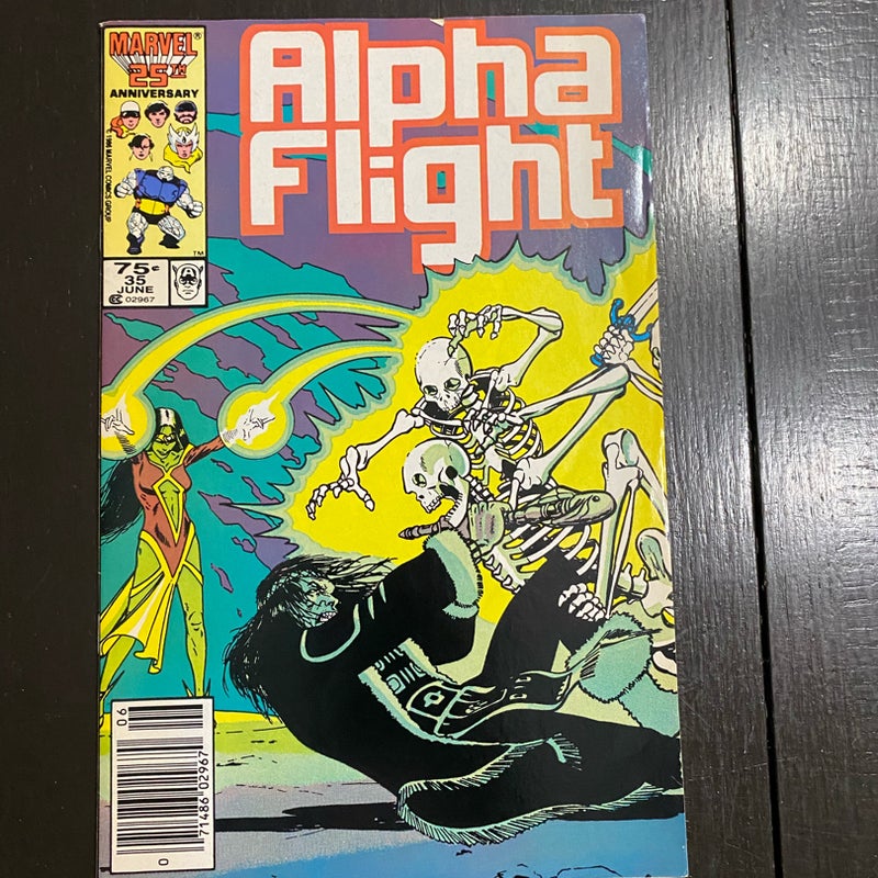 Alpha Flight #35 Marvel Comic 1986 NM- PDL
