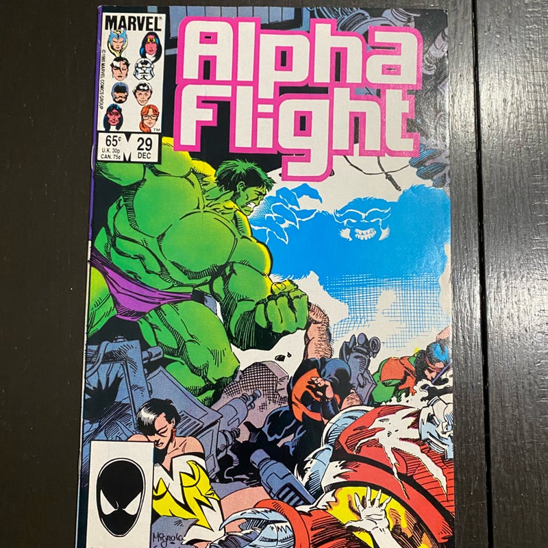 Alpha Flight #29 Marvel Comic 1985 NM PDL