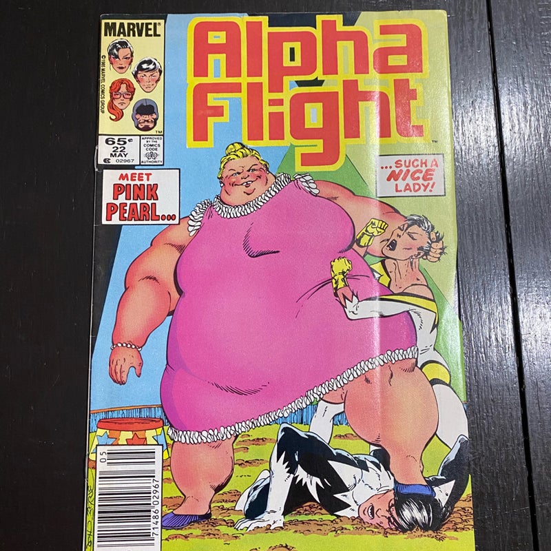 Alpha Flight #22 Vol 1 (Marvel, 1985) 1st Appearance Pink Pearl FN/VF PDL