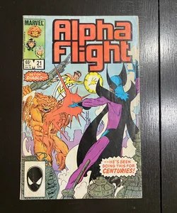 Alpha Flight #21 (1985) Origin of Gilded Lily Marvel Comic FN/VF PDL