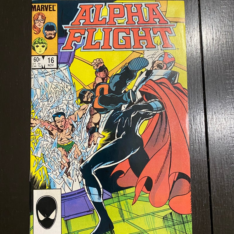 Alpha Flight #16 (1984) Sub-Mariner & Master of the World app Marvel NM PDL