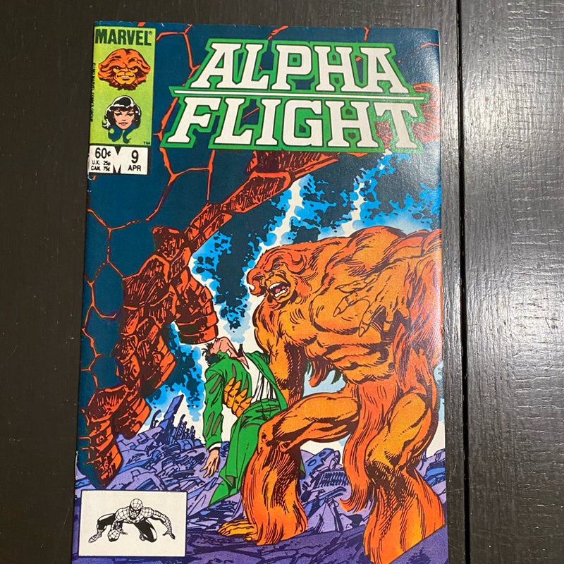 Alpha Flight 9 Comic Marvel 1984 Super Skrull App VF+ PDL