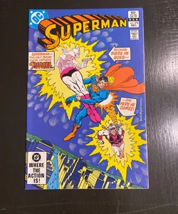 Superman 378 comic  Here comes Colonel Future DC NM- SDL