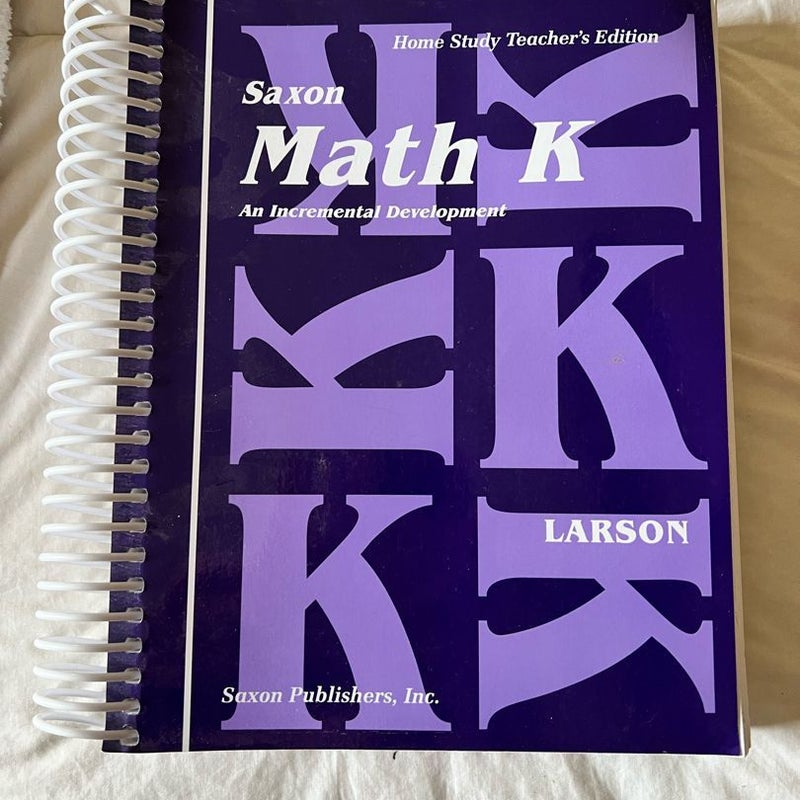 Saxon Math K Home Study Teacher’s Edition