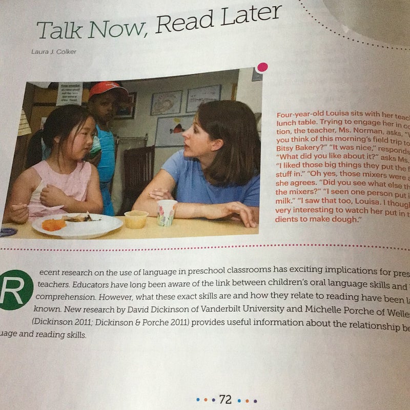 Learning about Language and Literacy in Preschool