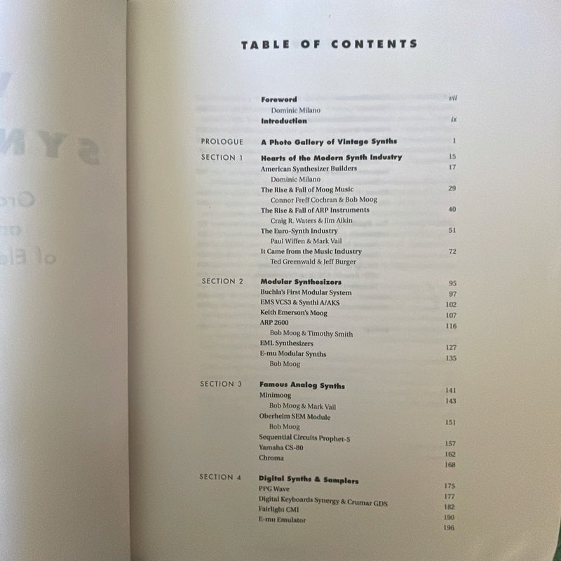 Vintage Synthesizers