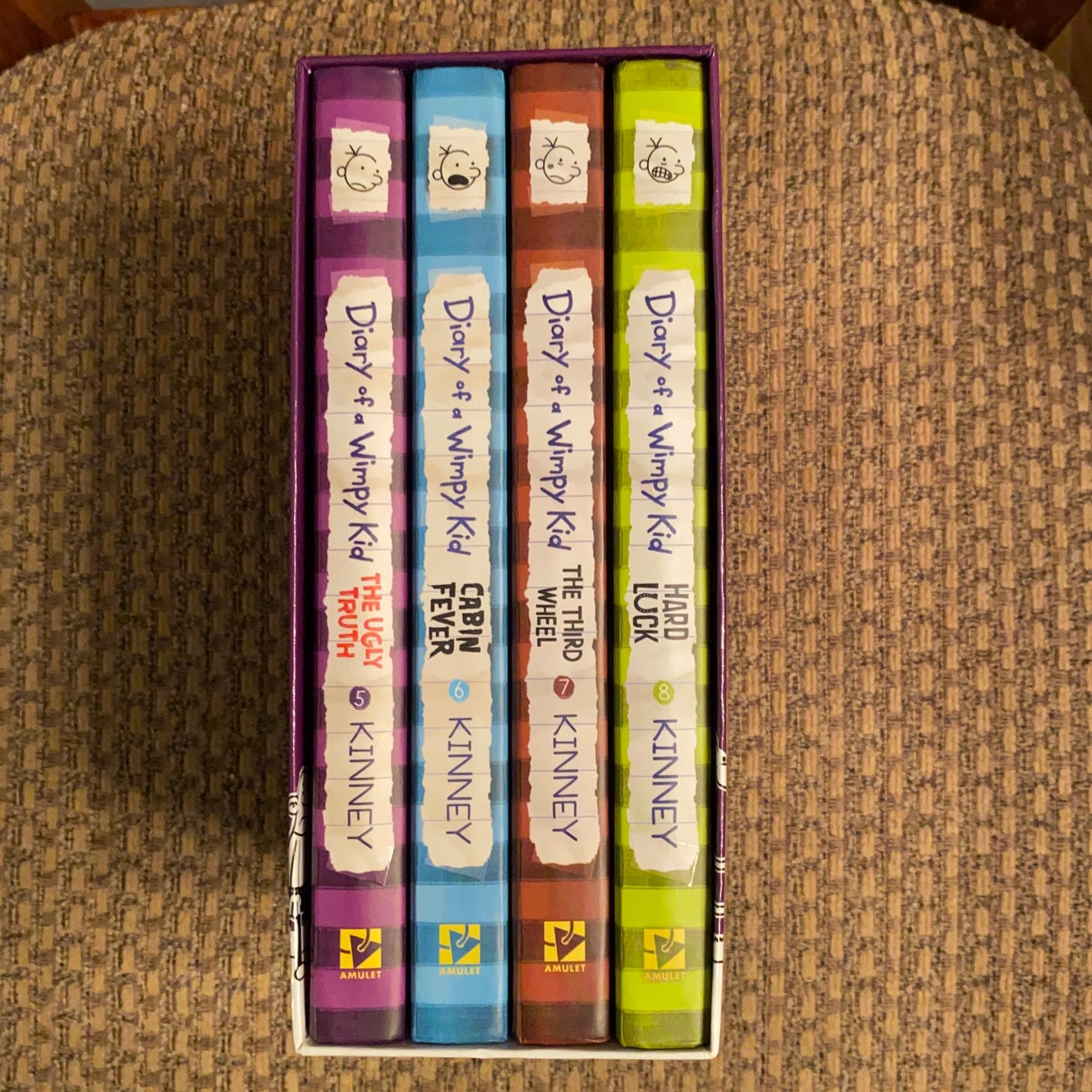 Diary of a Wimpy Kid Box of books by Jeff Kinney, Hardcover