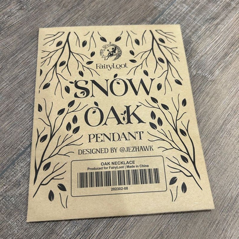 Snow oak pendant 