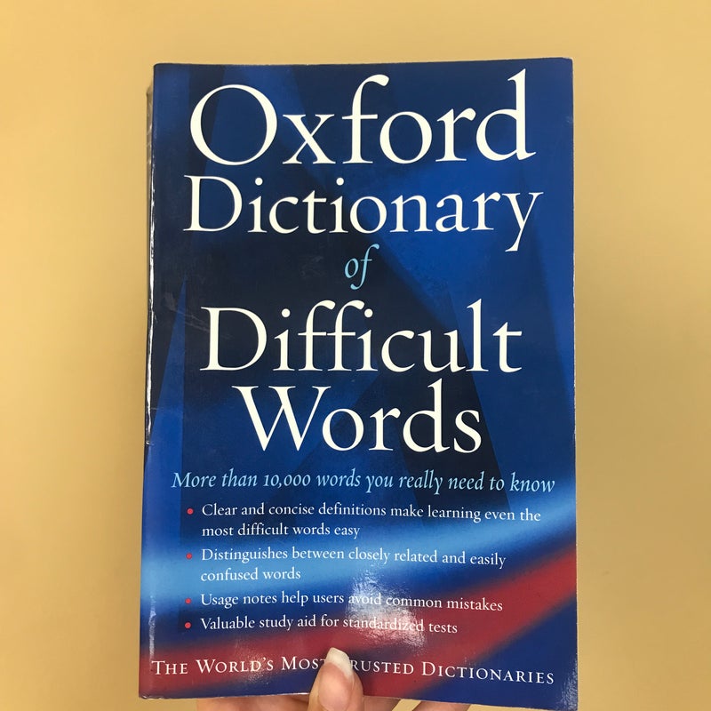 The Oxford Dictionary of Difficult Words